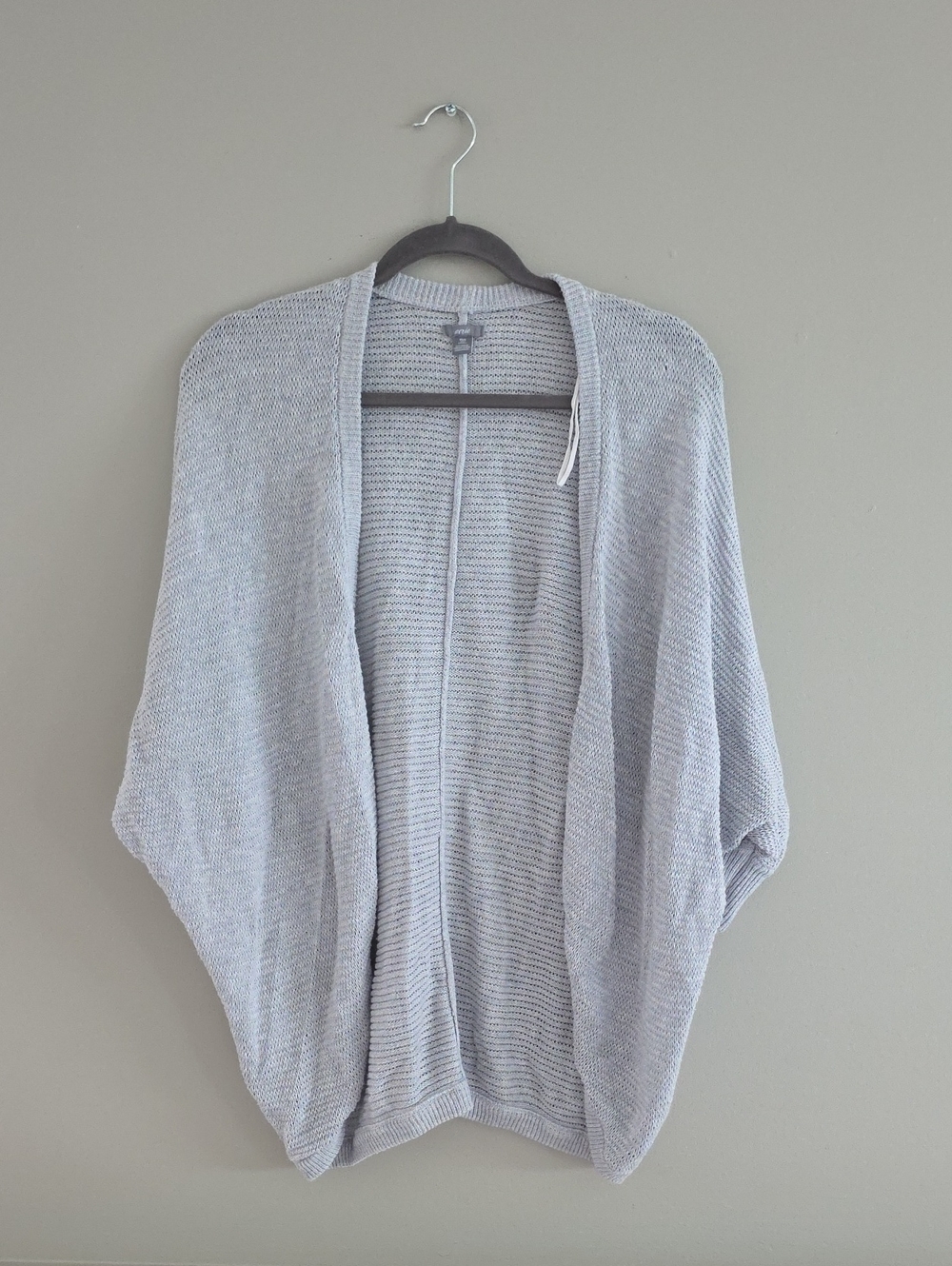 Aerie Light Gray Open-Front Women's Knit Cardigan
